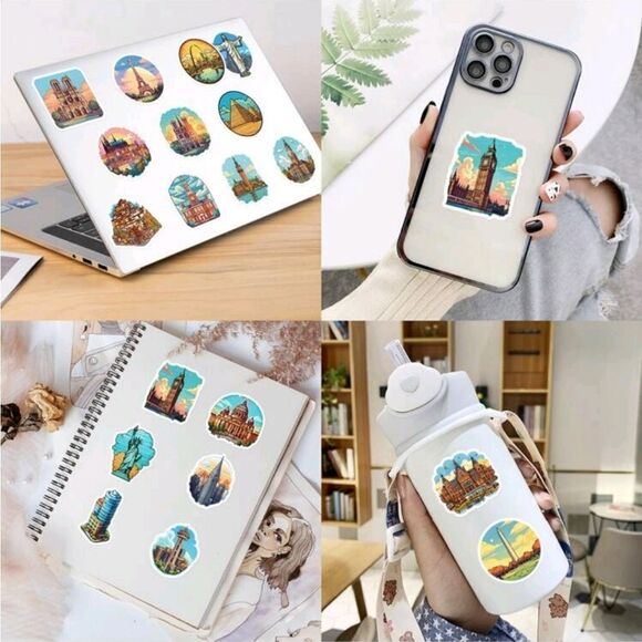 World Famous Landmarks Sticker Bundle - Picture 12 of 15